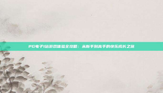 PG电子1站游戏体验全攻略:从新手到高手的快乐成长之旅