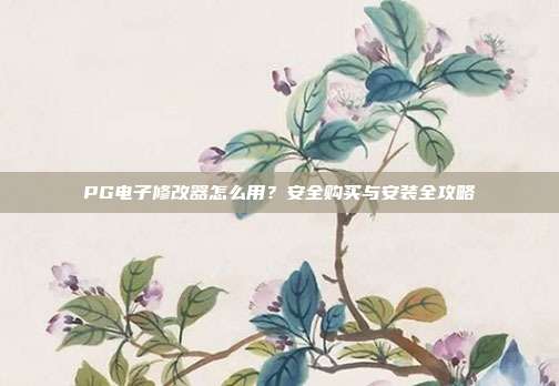 PG电子修改器怎么用？安全购买与安装全攻略