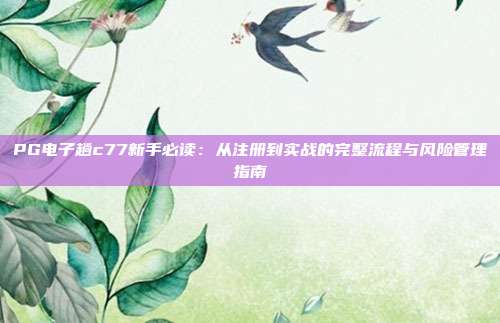 PG电子趟c77新手必读：从注册到实战的完整流程与风险管理指南