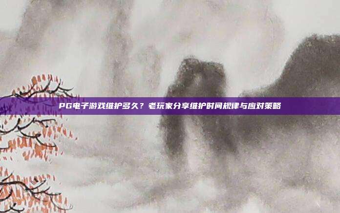 PG电子游戏维护多久?老玩家分享维护时间规律与应对策略