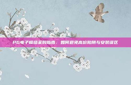 PG电子模组采购指南:如何避免高价陷阱与安装误区